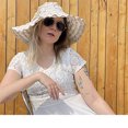 thumbnail image 6 of Women's Vintage Foldable Sun Hat Beach Garden Travel UV Protection/Beige, 6 of 6