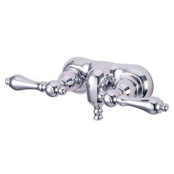 Elements Of Design Dt0415pl Double Handle Wall Mounted Clawfoot Tub Filler - Bronze