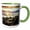 Green/White, variant on 3drose, a Boulder Beach at Sunset Image of Watercolor Painting, 11oz Magic Transforming Mug