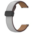 thumbnail image 1 of KOMI for Samsung 20MM magnetic leather strap Huawei Watch 22MM folding buckle leather strap, 5.5-8.7 inches,Nebular grey, 1 of 5