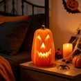 thumbnail image 7 of Halloween Pumpkin Light Large LED Outdoor Decoration for Yard Porch Home and Storefront 20 Inch Blow-Molded Plastic Holiday Display Decor with Warm Glow, 7 of 7