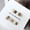 [L] code, variant on Four seasons show white, daily light coffee color hand-worn nail piece, light luxury pure handmade high quality control nail