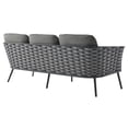 thumbnail image 4 of Modway Stance Outdoor Patio Aluminum Sofa in Gray Charcoal, 4 of 7