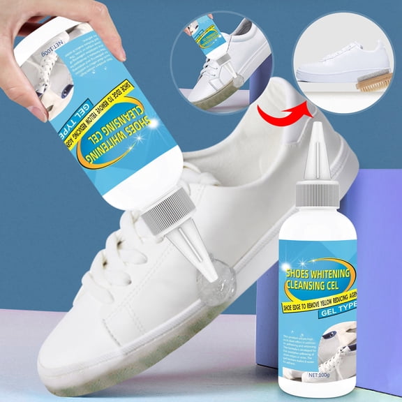 2PCS Shoes Whitening Cleansing Gel White Shoe Sneakers To Oxidation Gel Whitening Cleanser Tool