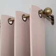 thumbnail image 3 of Sun Zero Oslo Extreme 100% Blackout Grommet Curtain Panel, 52"X54", Blush Pink, 1-Piece Single Panel, 3 of 9