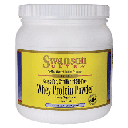 protein whey rbgh chocolate swanson fed certified powder grass shake