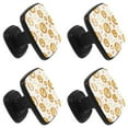 thumbnail image 2 of 4 Pcs Square Cabinet Handle Cupboard Knob Drawer Pulls Handle Hello Lion Animal Drawer Knobs with Screws Furniture Decoration, 2 of 7