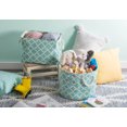 thumbnail image 2 of Design Imports CAMZ37863 Bac de Rangement Rectangulaire en Polyester à Treillis 14 x 8 x 9 Po, Aqua - Petit, 2 of 2