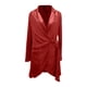 thumbnail image 4 of Vestido de lentejuelas Prolriy para mujer, moda de otoño e invierno, falda con cintura brillante, vestidos festivos para mujer, vestido de Nochevieja 2024, rojo sandía, XXL, 4 of 4