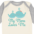 thumbnail image 4 of Inktastic My Meme Loves Me Whale Grandchild Boys or Girls Long Sleeve Baby Bodysuit, 4 of 5