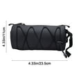 thumbnail image 3 of Bike Front Beam Bag | Cylindrical Nylon Waterproof Bike Handlebar Bag - Large Capacity 5L | Crossbody Strap | Multifunctional Cycling Storage | Easy Mount | 24x12x12cm, 3 of 9