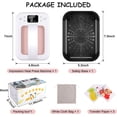 thumbnail image 5 of Adnoom 7"X 5" Mini Heat Press, Smart Heat Press Machine with Digital Control, Portable Easy Press for T-shirt Pillow Bag, Double-tube Heating System, Pink, 5 of 8