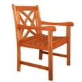 thumbnail image 4 of Malibu Outdoor Patio 3-Piece Wood Dining Set, 4 of 5