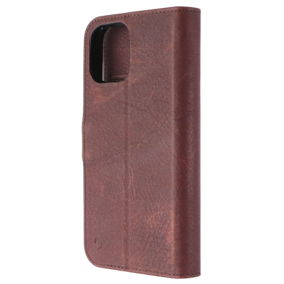 Open Box Decoded Detachable Wallet 2-in-1 Case for Apple iPhone 12 - Cinnamon Brown
