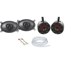 MTX 6.5" Rollbar Front Speaker Replacement Kit For Jeep Wrangler Yj 1987-1995