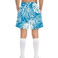 thumbnail image 7 of Kids Boys Shorts Summer Tropical Palm Print Quick Dry Athletic Elastic Waist Shorts with Pockets Lightweight Stretchy Casual Beach,Size 4-5T, 7 of 7