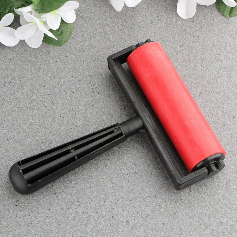 2PCS 6cm Rubber Roller Print Ink Professional Brayer Construction Tools  Stamping Accessories For Cricut/Silhouette/Crafting - AliExpress