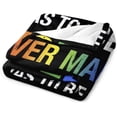 thumbnail image 5 of Blanket Pride Throw Rainbow Colorful Flannel Soft Warm Enlarged Blankets 50”x40”Thickened Fuzzy Plush for Men Women Pride Plush Throw Blanket Gift for Bed Sofa Multiple Sizes, 5 of 6