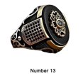 thumbnail image 3 of Baohd Alloy Versatile And Multi-Size Retro Ring For Stylish Men Wedding Rings For Men Ring For Men As Shown 13, 3 of 6
