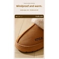thumbnail image 3 of Women's suede memory foam lined cotton shoes, windproof high - heeled lined snow boots, ideal gifts for festivals, girlfriend style, cute and stylish snow boots., 3 of 10