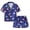 Blue, variant on Wenfanal Girls' Clothing Sets Toddler Girl Clothes,Kids Toddler Boy Girls Clothes Casual Cartoon Prints Short Sleeves Top Waist Shorts Pajams Sleepwear Set Outfit Size 12-24 Months,Blue