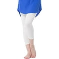 thumbnail image 5 of Fishers Finery Ecofabric Capri Legging; Casual Lounge Legging (White, L), 5 of 5
