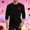 #052-Black, variant on Handshe Men's Long Sleeve Athletic T-Shirt, Valentine's Day Print with Round Neck for Sports, Valentine's Day and Daily Casual Wear