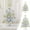 18 IN, variant on KOYPTL White Tabletop Christmas Tree Set Artificial-18 in Encrypted Decorated with Christmas Ball Star topper Accessories for Bedroom Living-room Window Counter Fireplace Display Christmas Decoration