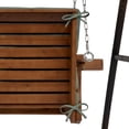 thumbnail image 6 of ARDEN earthFIBER Indoor / Outdoor Swing Cushion Set, 56 x 20, Water Repellent, Fade Resistant, Cushion Set for swing or bench Sage Green Texture, 6 of 10