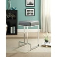 thumbnail image 2 of Coaster Modern Backless Faux Leather Counter Height Stool in Gray, 2 of 4