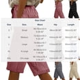 thumbnail image 3 of Womens Capri Pants with Pockets Cotton Linen Striped Printed Shorts for Women Straight Leg Drawstring Elastic Waisted Capris, 3 of 7