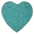 thumbnail image 2 of Home Weavers Modesto Bath Rug 100% Cotton Bathroom Rugs Set, Washable Rug, Extra Soft and Absorbent bath Rug, Kitchen Mat, Bath Mat Set, Bath Floor Mat Non Slip, 25"x25" Heart, Turquoise, 2 of 7
