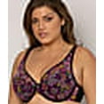 thumbnail image 3 of Sheer Mesh Plunge T-Shirt Bra - Retro Roses, 3 of 6