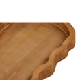 thumbnail image 3 of SOFE Farmhouse Pumpkin Serving Tray for Tabletop Decor, Wooden Brown Serving Platter Shallow Dishes, Long Wood Handmade Rustic Trays for Coffee Table, Ottoman, Table Centerpieces for Dining Room, 3 of 5