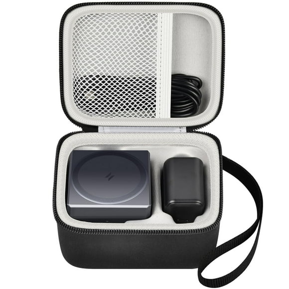 Funda PAIYULE para cargador Anker 3 en 1 Cube MagSafe, negra