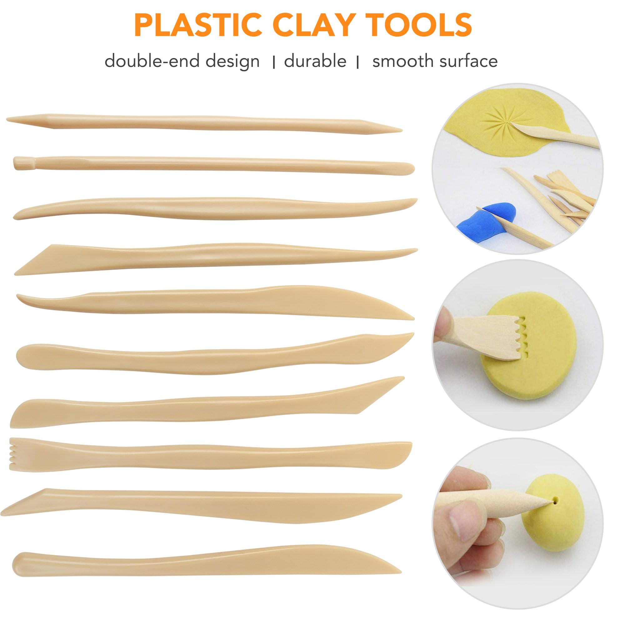 8pcs/set Plastic Clay Sculpting Set Polymer Modeling Clay Tools