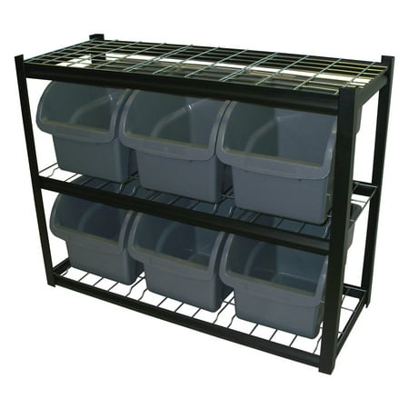 Edsal Bin Shelving Top 10 Results Edsal 6 Jumbo Bin Black Shelving