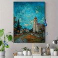 thumbnail image 4 of Qisvanset 12x16 Inch Mysterious Woman with Bluebirds Golden Leaves Canvas Painting Wall Art, 4 of 5