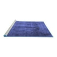 thumbnail image 2 of Ahgly Company Machine Washable Indoor Rectangle Persian Blue Traditional Area Rugs, 7' x 9', 2 of 4