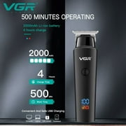 VGR V937 Professional Hair Trimmer Cordless Rechargeable Beard Clippers for Men
