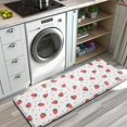 thumbnail image 3 of Red Strawberry Plants Fruit Dot White Pattern Kitchen Rug Mat,Kitchen Runner Rugs Non Skid Washable,Decorative Kitchen Floor Mats for Kitchen,Sink,Laundry,17"x47.2", 3 of 7