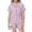 Light Purple, variant on Weebloom Little Girl Pajamas Cute Bow Set Soft Printed Pajamas Short Sleeve Button Down Tops And Shorts Kids Toddler Sleepwear Nightwear Pjs Loungewear Purple 6-7 Years