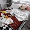 thumbnail image 3 of Kitchen Chef Throw Flannel Blanket 30x40In Black And White P Vintage Laid Knife And Fork Super Soft Cozy Bed Blanket, Lightweight Plush Fuzzy Bed Throw for Bedroom Sofa Couch Living Room, 3 of 4