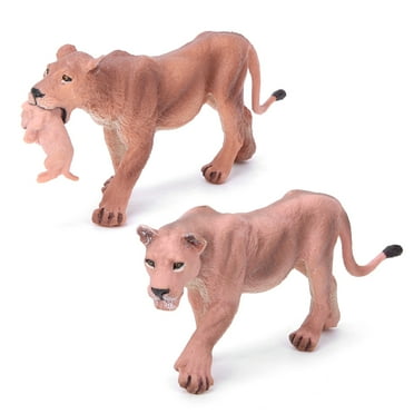 NeveLance Lifelike Lioness Animal Models Early Childhood Educational Toy Gift Home Decoration