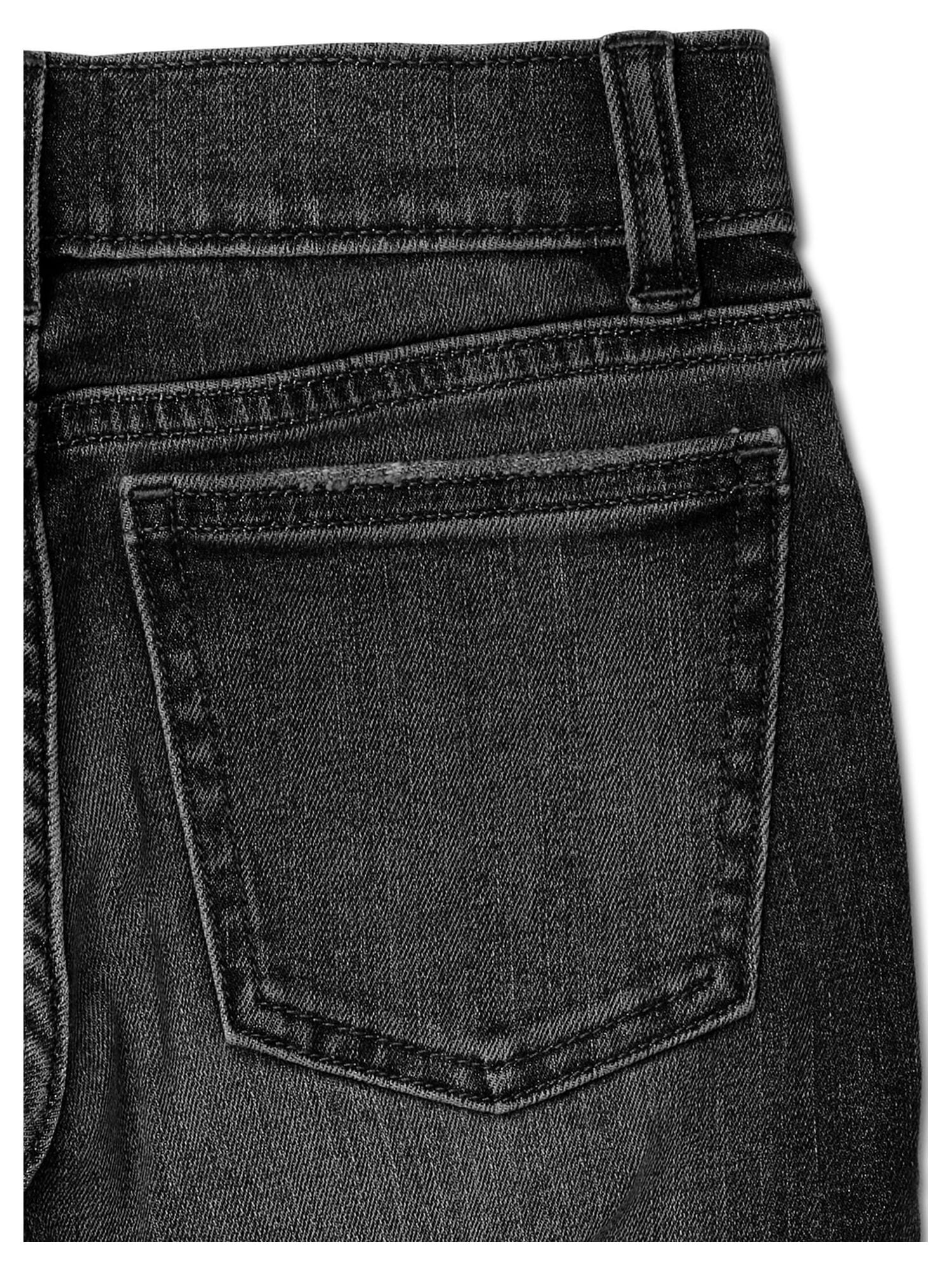 Wonder Nation Boys Rip & Repair Slim Fit Denim Jeans, Sizes 4-18 & Husky