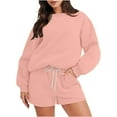thumbnail image 1 of Birdeem Hauts Grande Taille pour Femmes Aguichant Mode Décontractée Manches Longues Col Rond Ensemble Chandail Pantalon Aguichant Hauts Grande Taille pour Femmes, 1 of 6