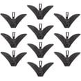thumbnail image 4 of 10Pcs Black Metal Tie Clips for Men Rectangular Decorative Design Accessories, 4 of 9