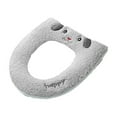 thumbnail image 2 of Hiroekza Toilet Seat Covers,Soft Warmer Toilet Seat Cushion Cover Button Toilet Cover Household Winter Thick Toilet Mat Toilet Cover Universal Toilet Ring Pad Clearance, 2 of 6