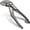 Grey, variant on Mini Water Pump Pliers, 4-Inch Groove Joint Pliers, Fast Adjustable Tongue and Groove Pliers with 15-Position Push-Lock, V-Jaw for Multi-Surface Grip, Ideal for Tight Spaces and Versatile Use
