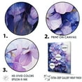 thumbnail image 3 of Designart "Mysterious Lavender Blossoms I" Violets Floater Framed Canvas Art Print, 3 of 5